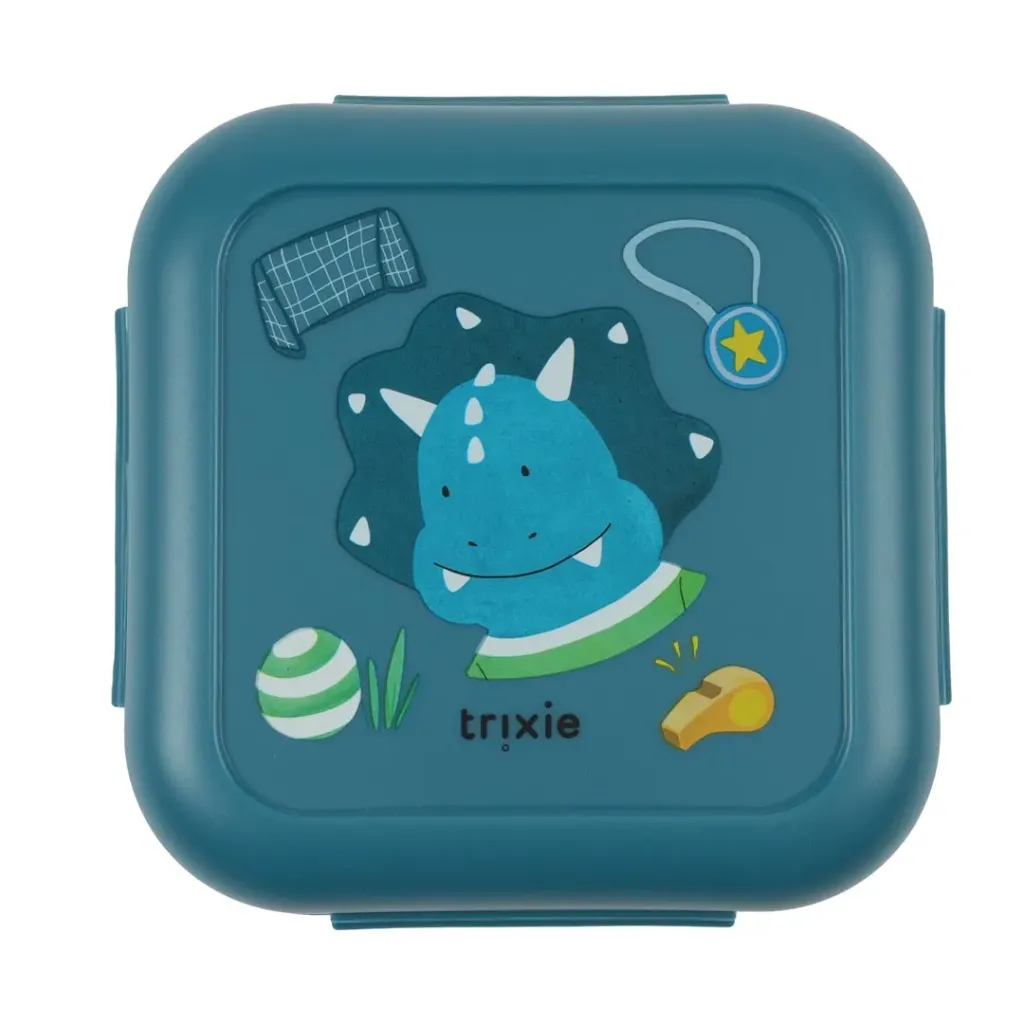 Fiambrera Pequeña Con Separador Clips - Ballplayer Mr. Triceratops