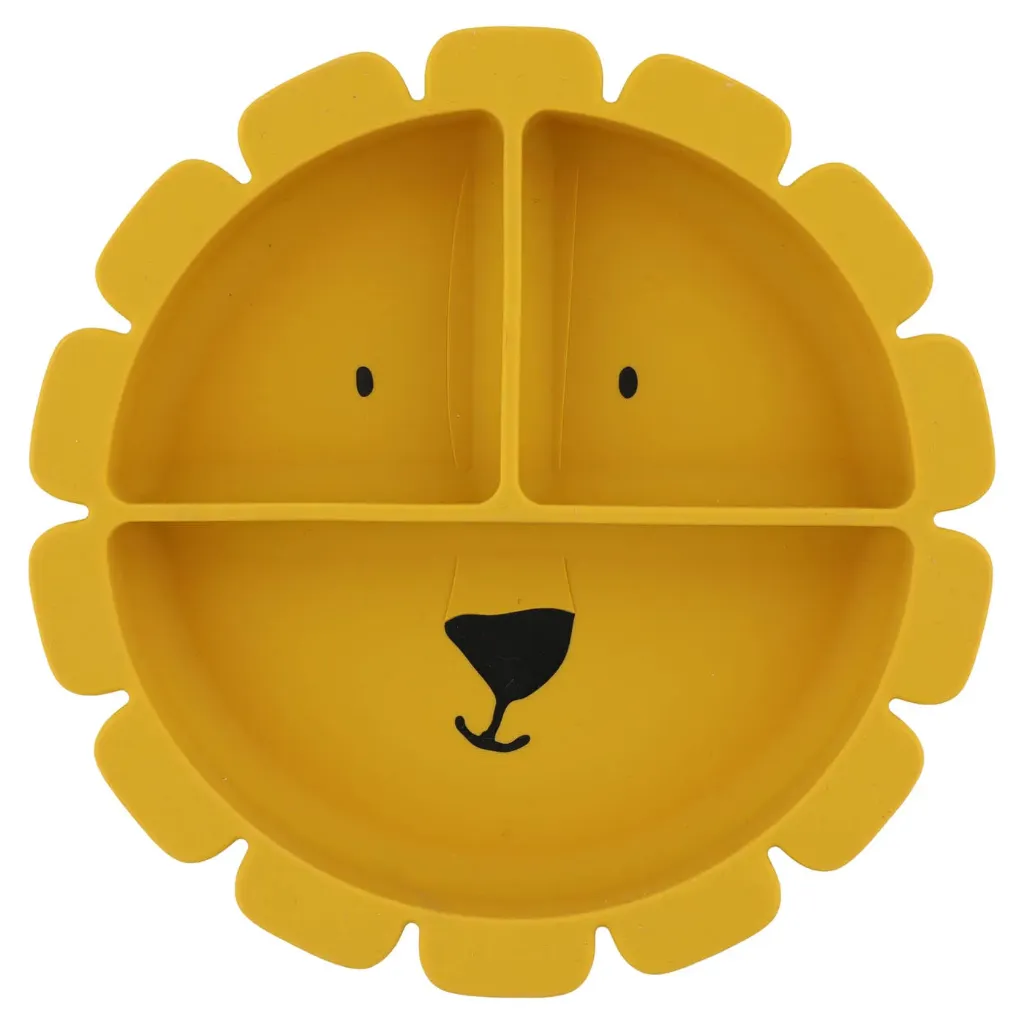 Plato Compartimentado De Silicona Con Ventosa - Mr. Lion