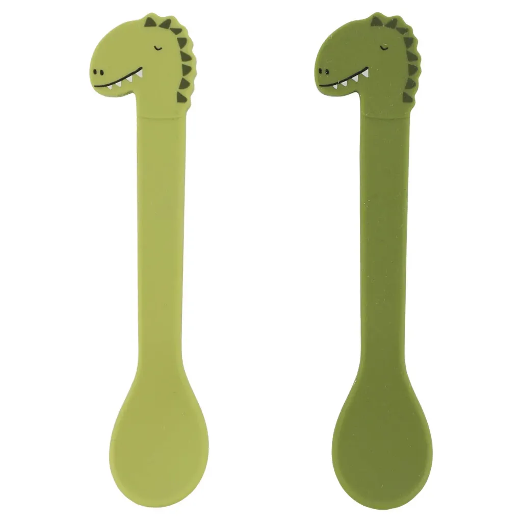 Silicona Cuchara 2-Pack - Mr. Dino