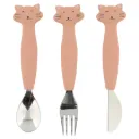 Cubiertos De 3 Piezas En Silicona - Mrs. Cat