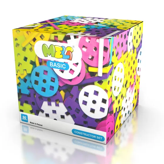 Meli Basic Constructor Pastel Set 60Pcs