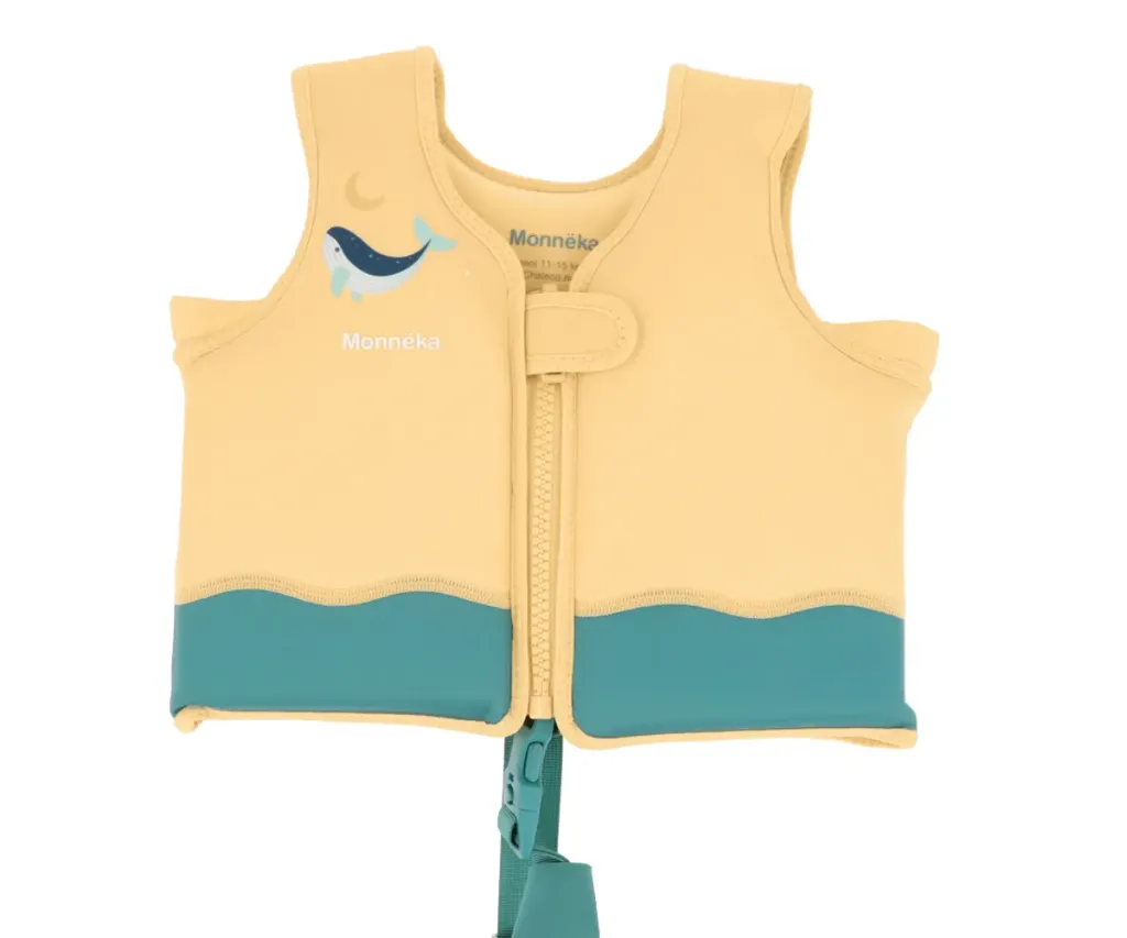 Chaleco Flotador Aprendizaje Whale Teal 2 A 3 Años