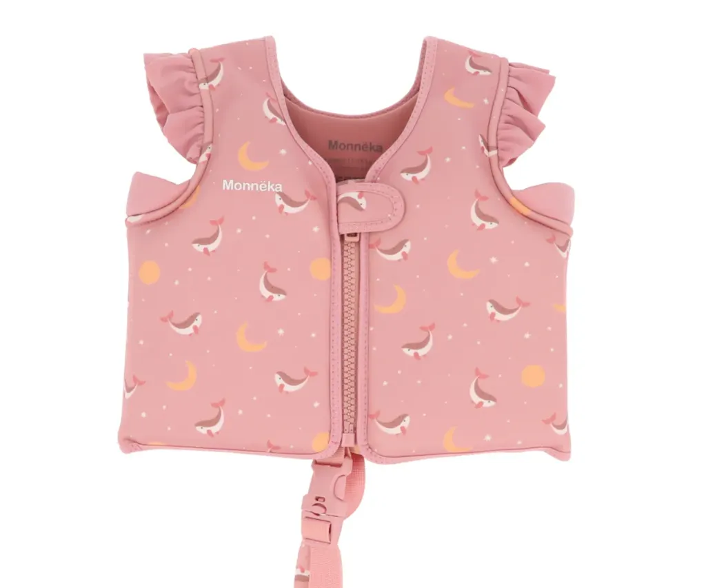 Chaleco Flotador Aprendizaje Whale Pink 2 A 3 Años