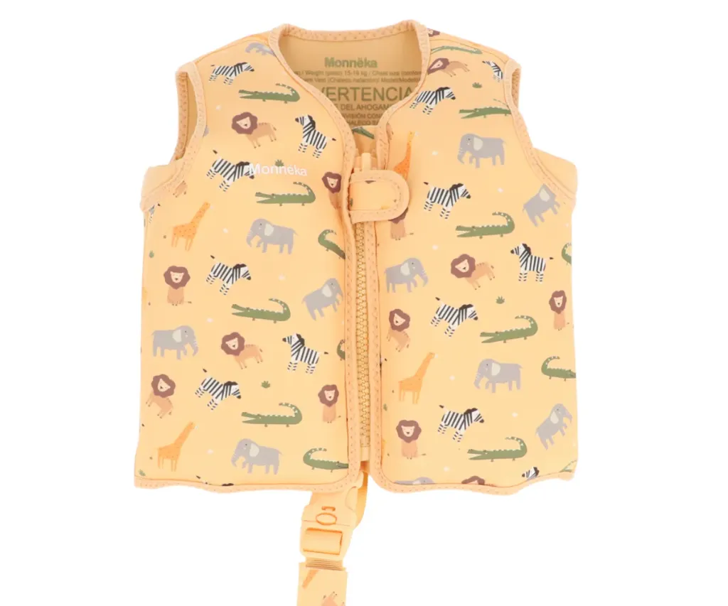 Chaleco Flotador Aprendizaje Wild Animals 2 A 3 Años