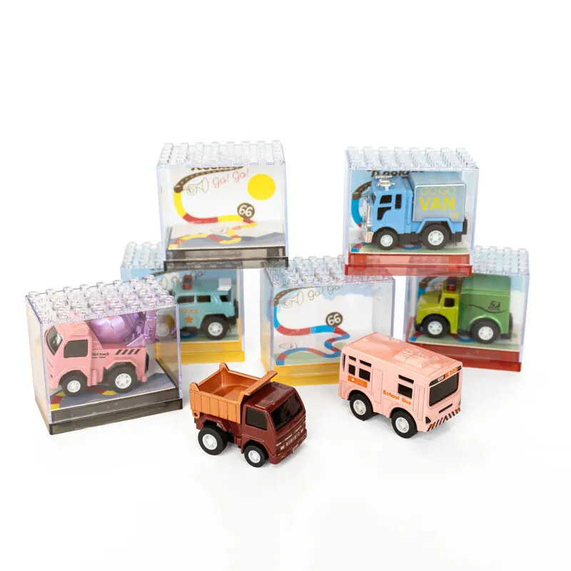 Mini Coche / Camión Con Retrofricción