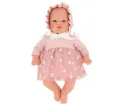 Muñeco Helena Con Vestido Flores Rosa