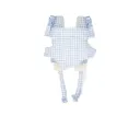 Portabebés Ergonómico Para Muñecos Vichy Blue