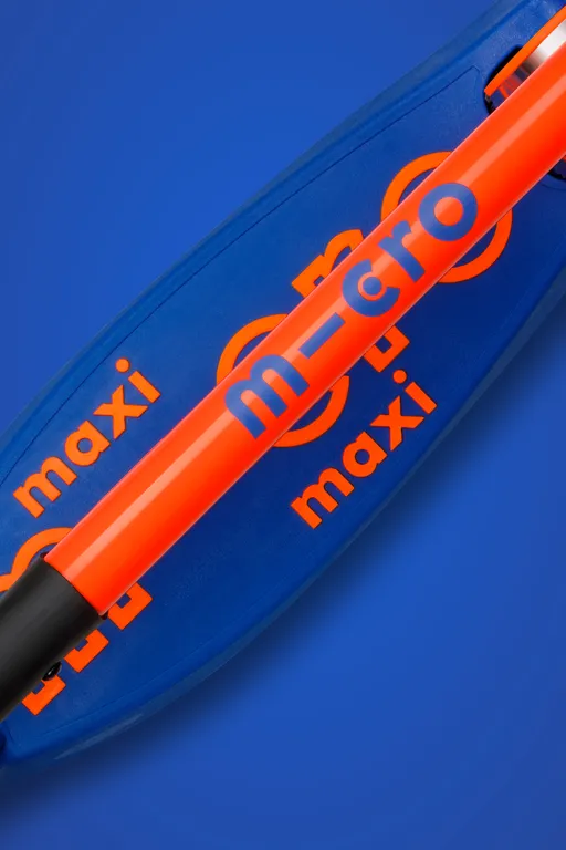 Maxi Deluxe Plegable Neon Led Azul-Naranja
