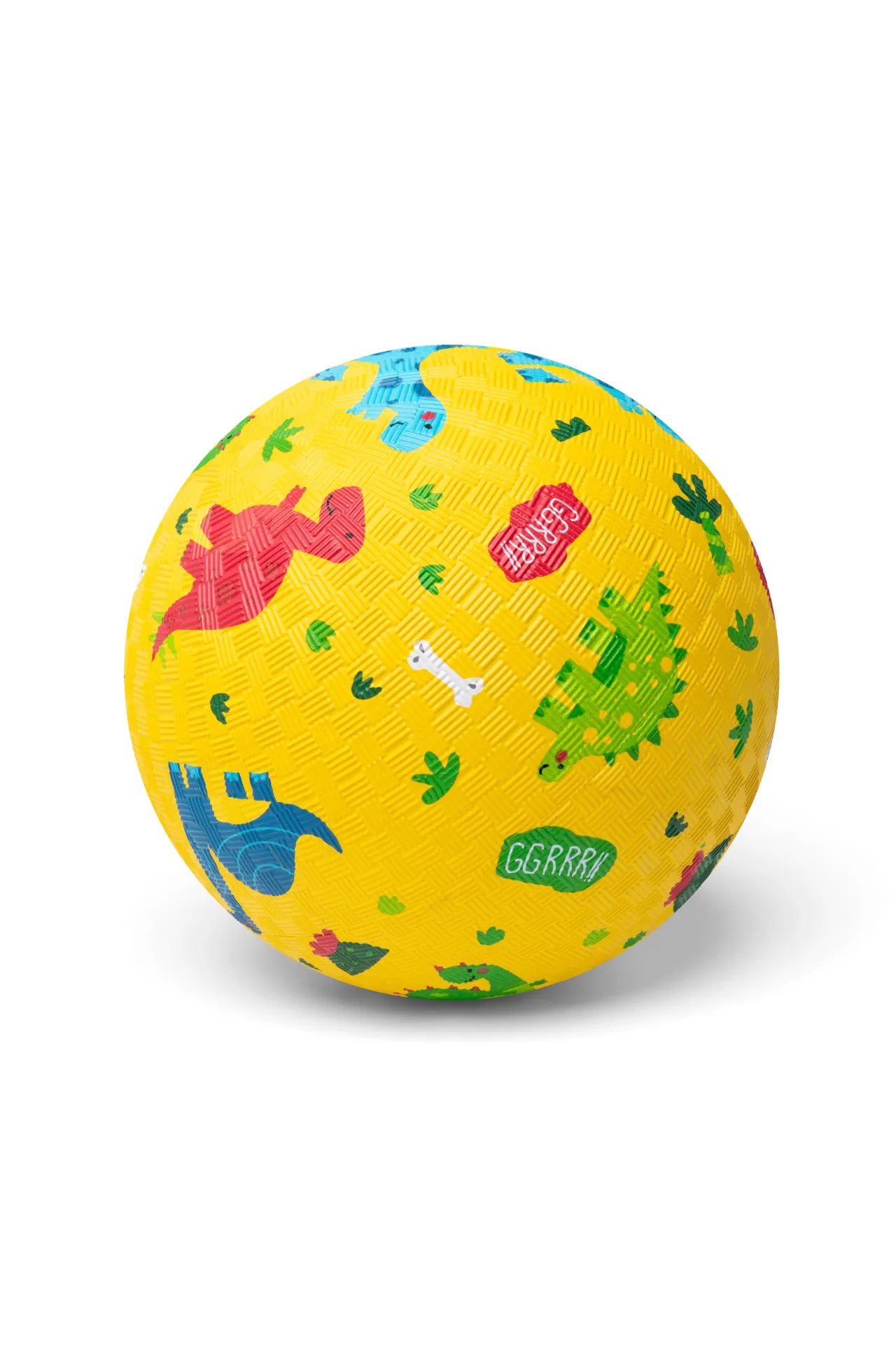 Rubber Ball Dinos Orange 18 Cm.