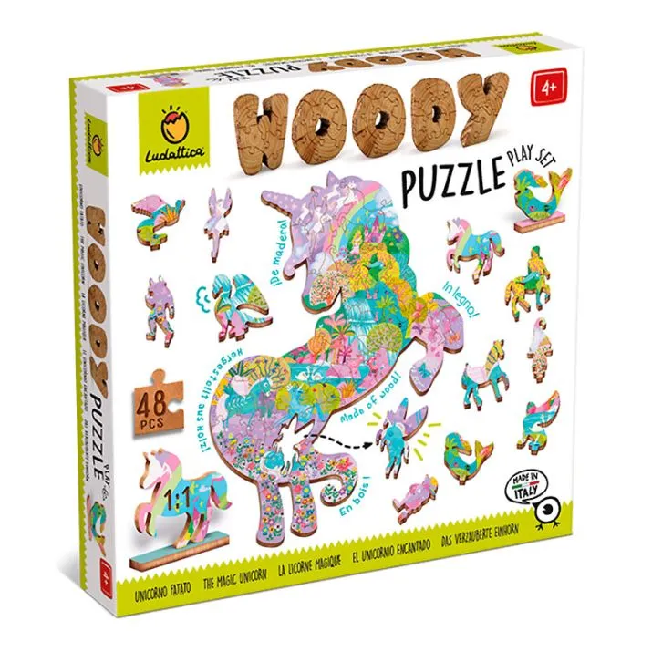 Woody Puzzle - Unicornio Encantado